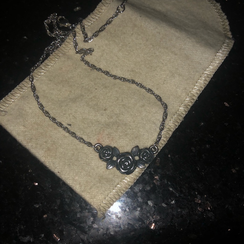 James Avery three rose necklace